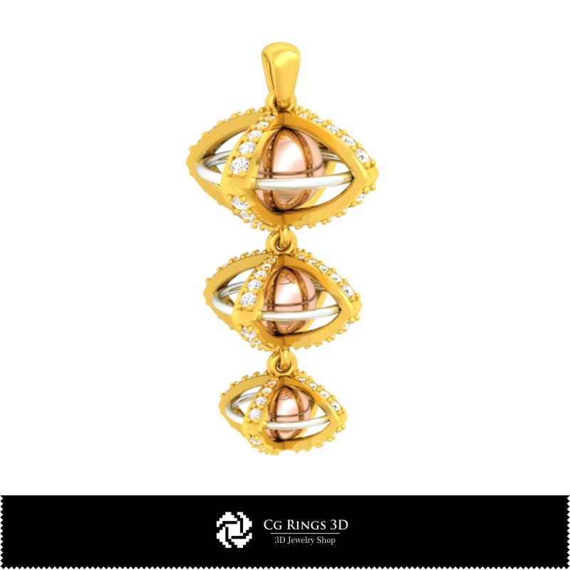 3D-Kugel-Anhänger Zuhause, Schmuck 3D-CAD, Anhänger 3D-CAD, 3D-Kugel-Anhänger
