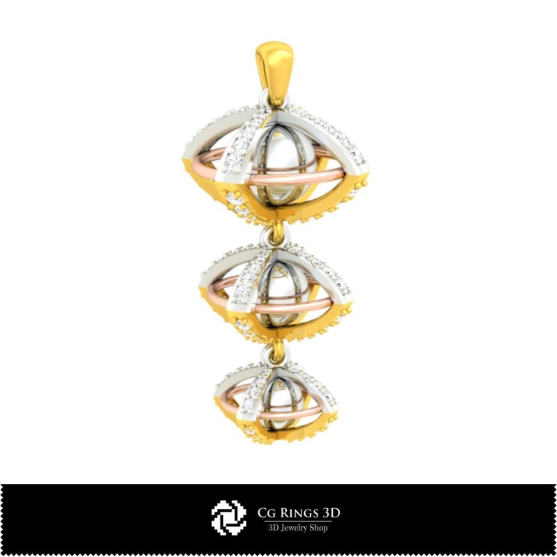 Colgante de Bola 3D para el Hogar, Joyería CAD 3D, Colgantes CAD 3D, Colgantes de Bola 3D