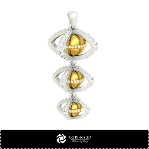 Pendentif sphère 3D pour la maison, Bijoux CAO 3D, Pendentifs CAO 3D, Pendentifs sphère 3D