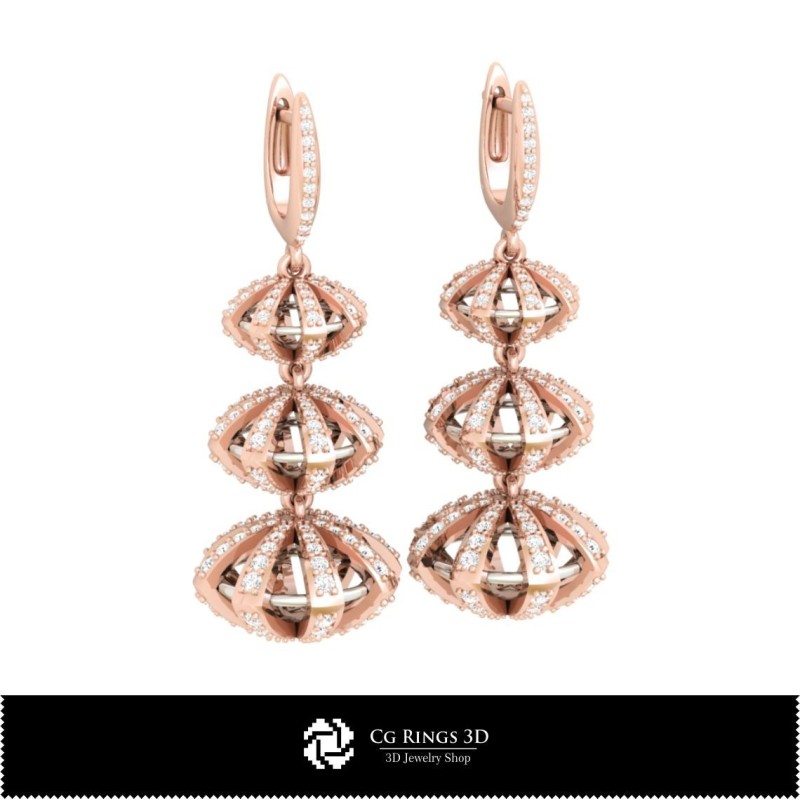 Schmuck-Ohrringe 3D-CAD Schmuck 3D-CAD, Ohrringe 3D-CAD, 3D-Tropfenohrringe, 3D-Kronleuchter-Ohrringe
