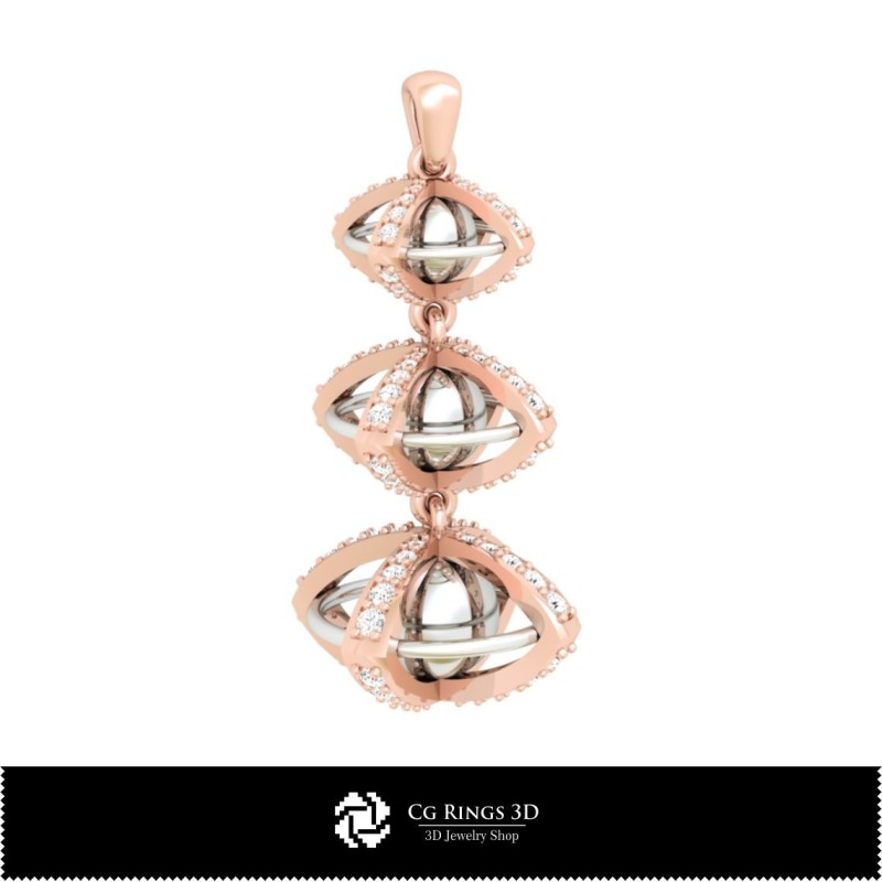 3D-Kugel-Anhänger Zuhause, Schmuck 3D-CAD, Anhänger 3D-CAD, 3D-Diamant-Anhänger, 3D-Kugel-Anhänger