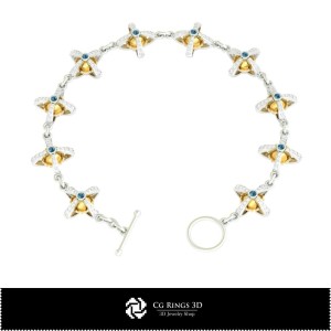 3D Ball Bracelet Home, Jewelry 3D CAD, Bracelets 3D CAD , 3D Diamond Bracelets, 3D Bracelets 2