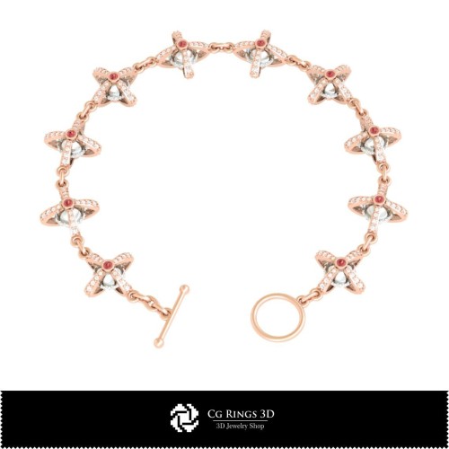 Brățară minge 3D pentru casă, Bijuterii CAD 3D, Brățări CAD 3D, Brățări cu diamante 3D, Brățări 3D