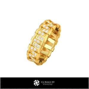 女士3D钻石婚戒 首页, 珠宝3D CAD, 戒指3D CAD, 婚戒3D, 钻石戒指3D 2