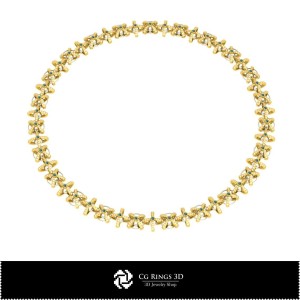 Gioielli-Collane 3D CAD Gioielli 3D CAD, Collane 3D CAD, Collane con Diamanti 3D 2
