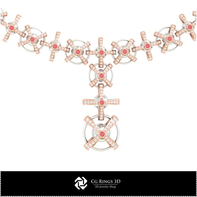 Schmuck-Halsketten 3D-CAD Schmuck 3D-CAD, Halsketten 3D-CAD, 3D-Diamant-Halsketten