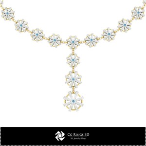 Gioielli-Collane 3D CAD Gioielli 3D CAD, Collane 3D CAD, Collane con Diamanti 3D 2