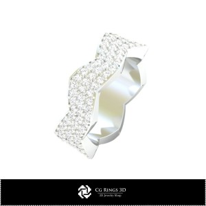3D Wedding Ring Home, Jewelry 3D CAD, Rings 3D CAD , Wedding Bands 3D 2