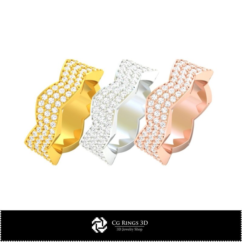 3D 婚戒 家居，珠宝 3D CAD，戒指 3D CAD，结婚对戒 3D
