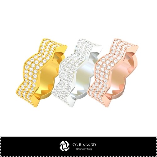 3D 婚戒 家居，珠宝 3D CAD，戒指 3D CAD，结婚对戒 3D