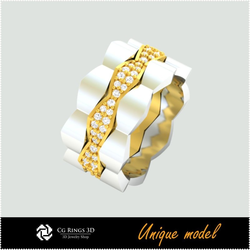3D einzigartige Eheringe CB Home, Schmuck 3D CAD, 3D einzigartiger Schmuck, Ringe 3D CAD, Eheringe 3D, Moderinge 3D