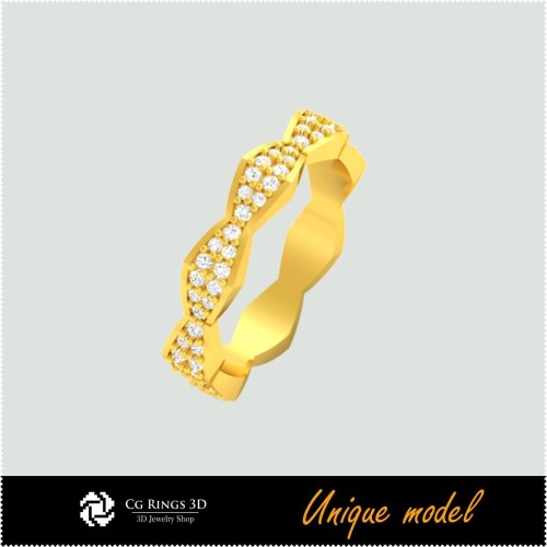 Inele de nuntă unice 3D CB Home, bijuterii 3D CAD, bijuterii unice 3D, inele 3D CAD, verighete 3D, inele de modă 3D