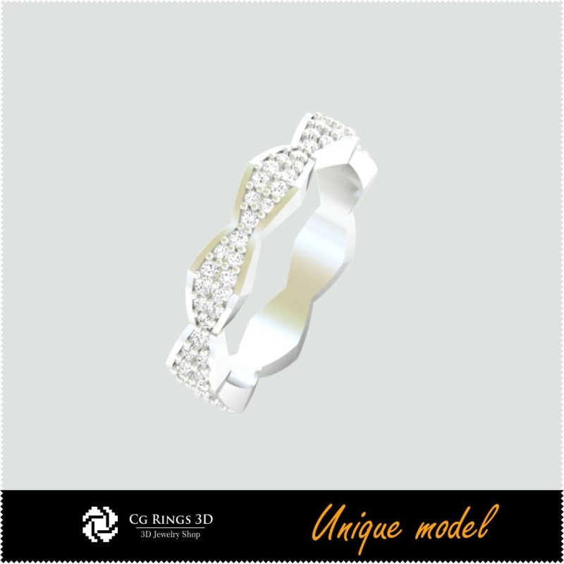 Inele de nuntă unice 3D CB Home, bijuterii 3D CAD, bijuterii unice 3D, inele 3D CAD, verighete 3D, inele de modă 3D