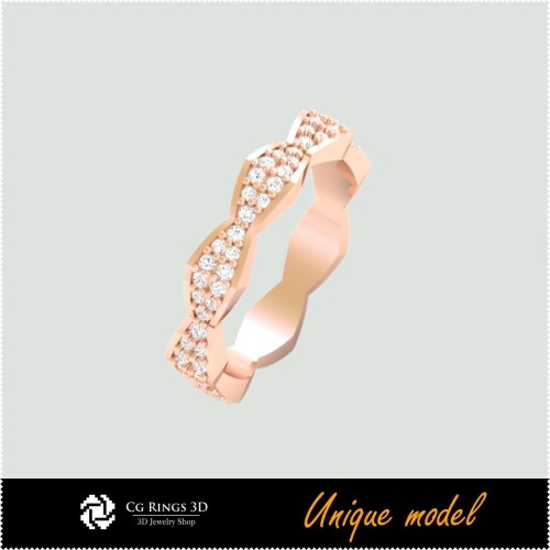 Alliances de mariage uniques 3D CB Home, Bijoux CAO 3D, Bijoux uniques 3D, Bagues CAO 3D, Alliances 3D, Bagues mode 3D