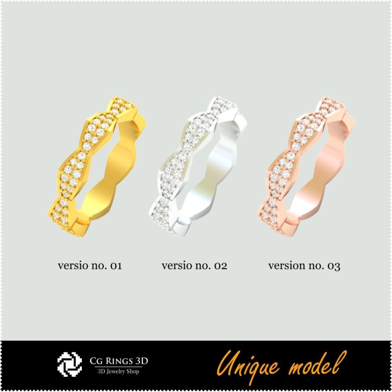 Alianzas de boda únicas en 3D CB Home, Joyería 3D CAD, Joyería única en 3D, Anillos 3D CAD, Alianzas de boda 3D, Anillos de