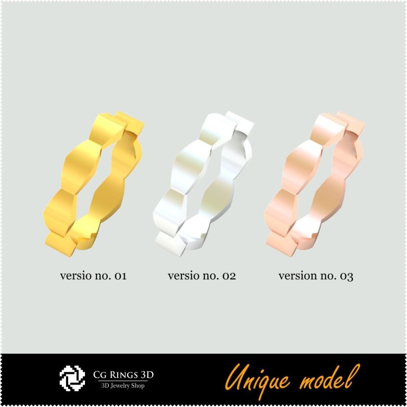3D 独特结婚戒指 CB 家居，珠宝 3D CAD，3D 独特珠宝，戒指 3D CAD，结婚戒指 3D，时尚戒指 3D