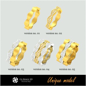 3D einzigartige Eheringe CB Home, Schmuck 3D CAD, 3D einzigartiger Schmuck, Ringe 3D CAD, Eheringe 3D, Moderinge 3D