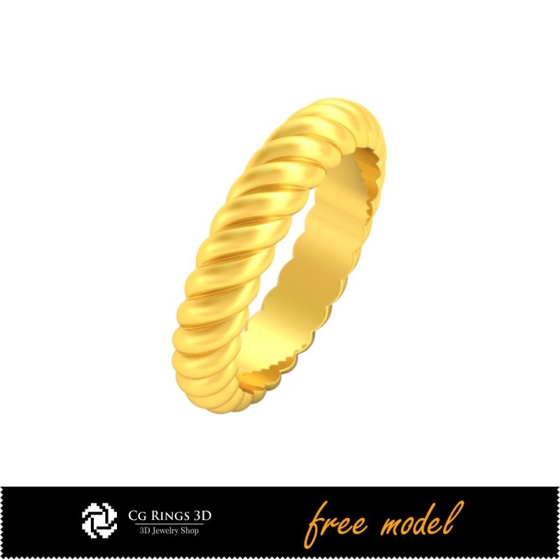 Fede Eternity 3D - Modello 3D Gratis Casa, Gioielli CAD 3D, Gioielli 3D Gratuiti, Anelli CAD 3D, Fedi Nuziali 3D, Fedi Eternity