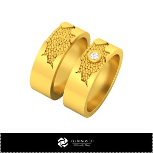 3D-Verlobungsring Zuhause, Schmuck 3D-CAD, Ringe 3D-CAD, Eheringe 3D, Eternity-Bänder 3D