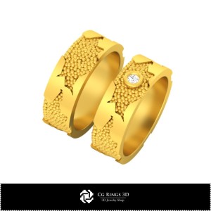 3D-Verlobungsring-Haus, Schmuck-3D-CAD, Ringe-3D-CAD, Eheringe-3D, Eternity-Ringe-3D