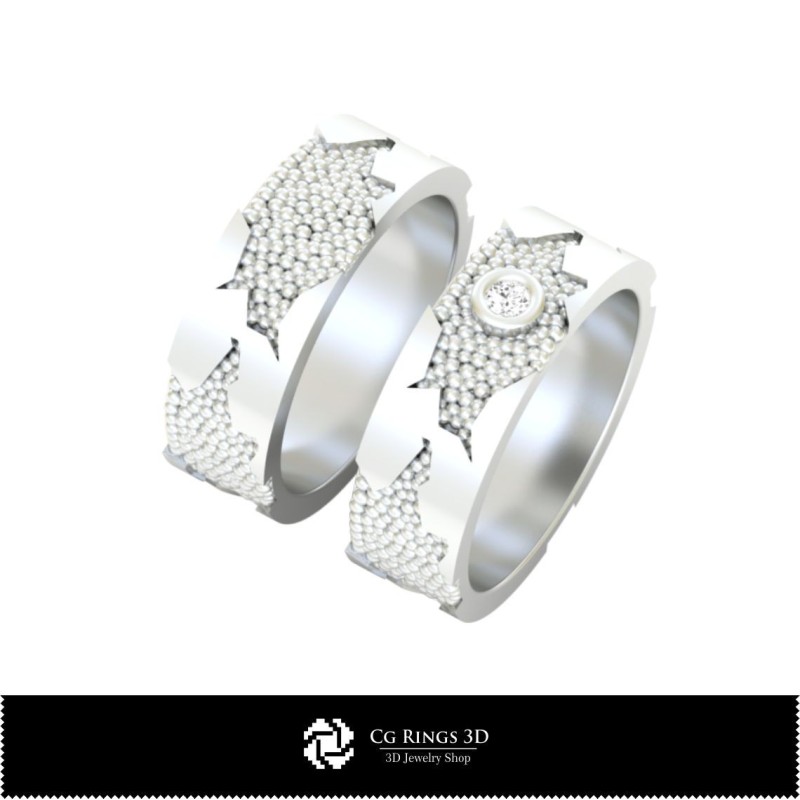 3D-Verlobungsring-Haus, Schmuck-3D-CAD, Ringe-3D-CAD, Eheringe-3D, Eternity-Ringe-3D