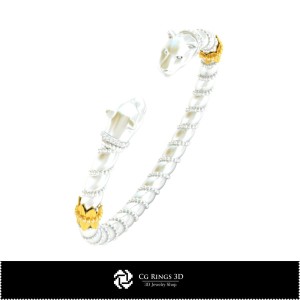 3D Art Nouveau Bracelet Home, Jewelry 3D CAD, Bracelets 3D CAD , Vintage Jewelry 3D CAD , 3D Bracelets, 3D Cuff Bracelet, 3D Ar 2