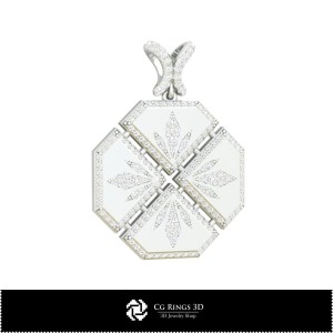 Colgante Babut 3D para el hogar, Joyería CAD 3D, Colgantes CAD 3D, Colgantes de diamantes 3D 2