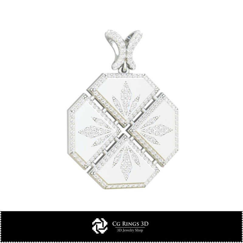 Pendentif Babut 3D pour la maison, Bijoux 3D CAO, Pendentifs 3D CAO, Pendentifs diamants 3D