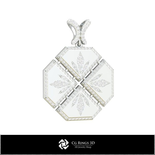 Pendentif Babut 3D pour la maison, Bijoux 3D CAO, Pendentifs 3D CAO, Pendentifs diamants 3D