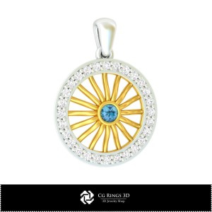 Anhänger 3D-Schmuck 3D-CAD Zuhause, Schmuck 3D-CAD, Anhänger 3D-CAD, 3D-Diamantanhänger
