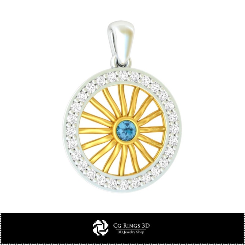 Anhänger 3D-Schmuck 3D-CAD Zuhause, Schmuck 3D-CAD, Anhänger 3D-CAD, 3D-Diamantanhänger