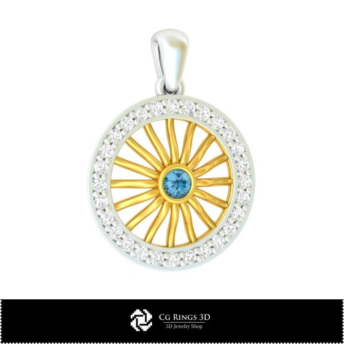 Anhänger 3D-Schmuck 3D-CAD Zuhause, Schmuck 3D-CAD, Anhänger 3D-CAD, 3D-Diamantanhänger