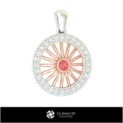 Anhänger 3D-Schmuck 3D-CAD Zuhause, Schmuck 3D-CAD, Anhänger 3D-CAD, 3D-Diamantanhänger
