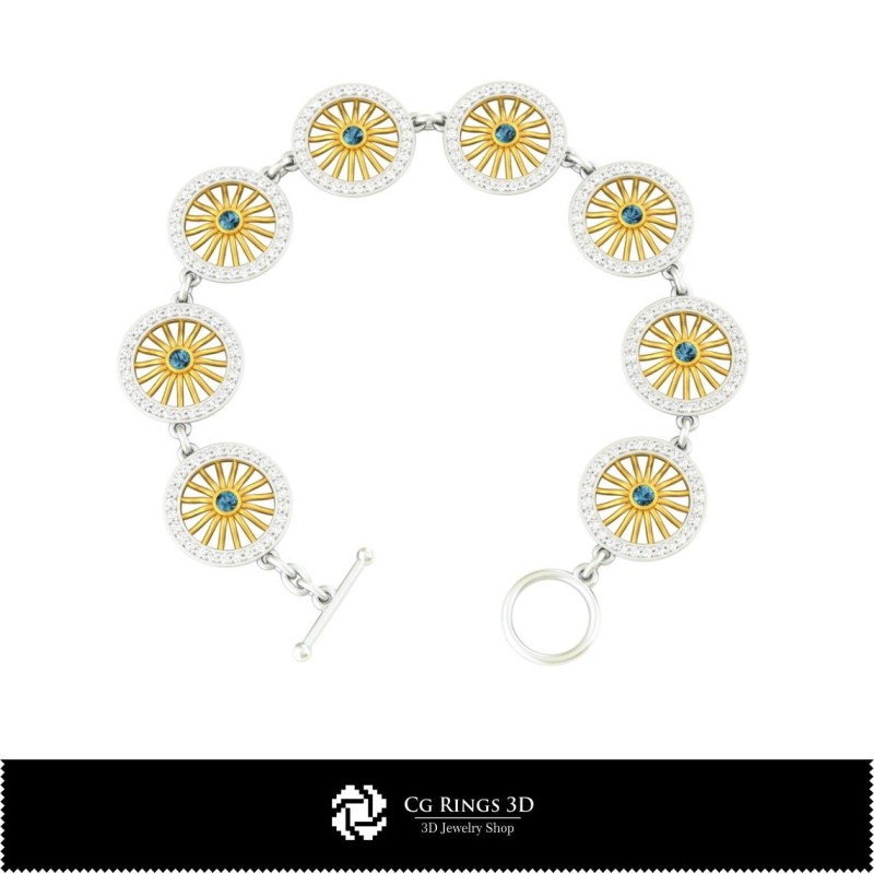 Schmuck-Armband 3D CAD Schmuck 3D CAD, Armbänder 3D CAD, 3D Diamantarmbänder, 3D Armbänder