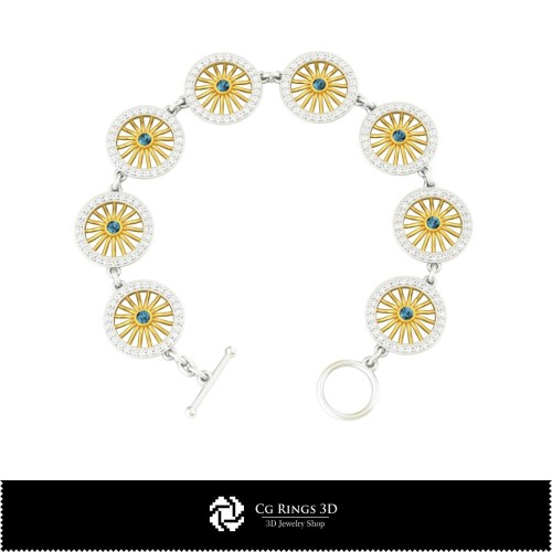 Schmuck-Armband 3D CAD Schmuck 3D CAD, Armbänder 3D CAD, 3D Diamantarmbänder, 3D Armbänder