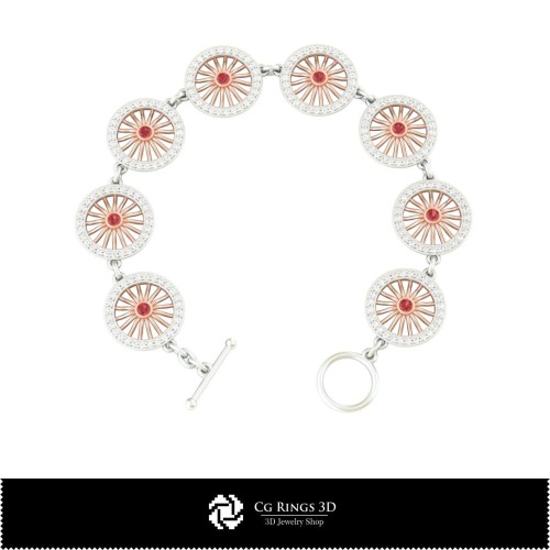 Schmuck-Armband 3D CAD Schmuck 3D CAD, Armbänder 3D CAD, 3D Diamantarmbänder, 3D Armbänder