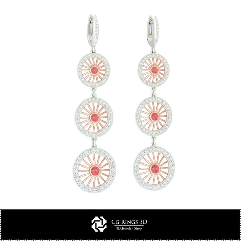 Schmuck-Ohrringe 3D-CAD Home, Schmuck 3D-CAD, Ohrringe 3D-CAD, 3D-Diamantohrringe, 3D-Tropfenohrringe, 3D-Kronleuchter-Ohrringe