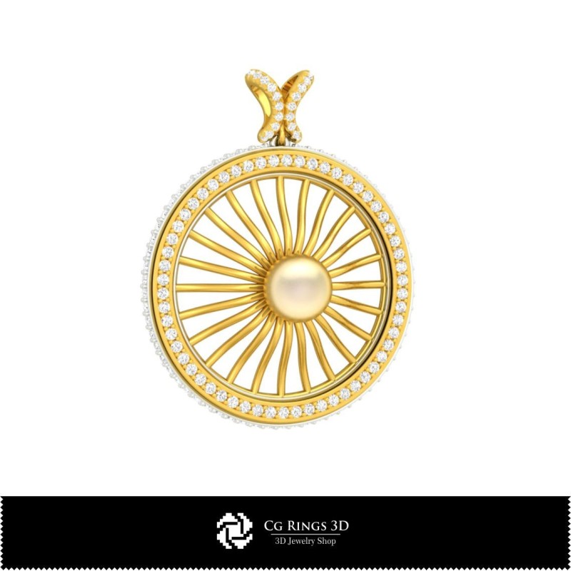 Gioielleria-Pendente CAD 3D CAD Gioielli 3D, Pendente CAD 3D, Pendente Diamante 3D, Pendente Perla 3D