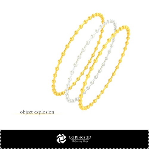 Bracelet 3D CAO, Bijoux 3D CAO, Bracelets CAO 3D, Bracelets 3D, Jonc 3D