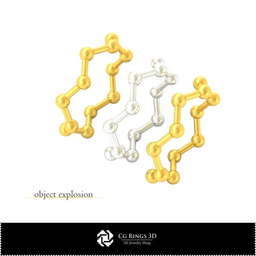 3D-CAD-Ewigkeitband-Ring Zuhause, Schmuck 3D-CAD, Ringe 3D-CAD, Eternity-Bänder 3D