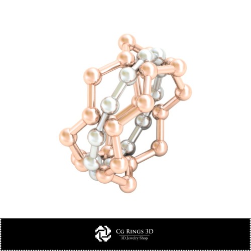 Bague Eternity en CAO 3D Maison, Bijoux CAO 3D, Bagues CAO 3D, Alliances Eternity CAO 3D