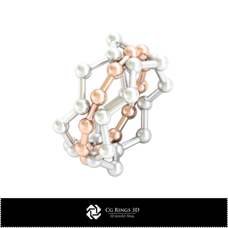Anillo de banda eterna CAD 3D para el hogar, Joyería CAD 3D, Anillos CAD 3D, Bandas eternas CAD 3D