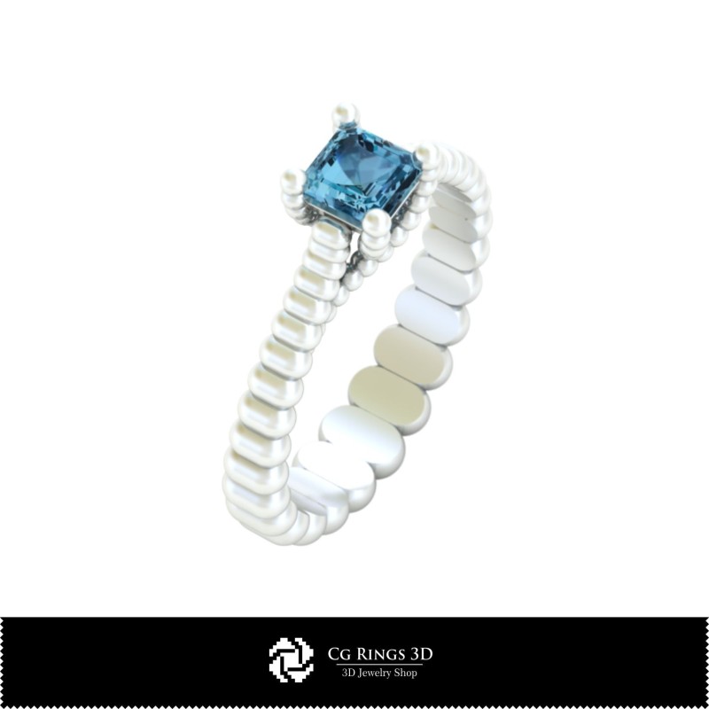 Inele cu bilă 3D CAD pentru casă, Bijuterii 3D CAD, Inele 3D CAD, Inele de diamante 3D