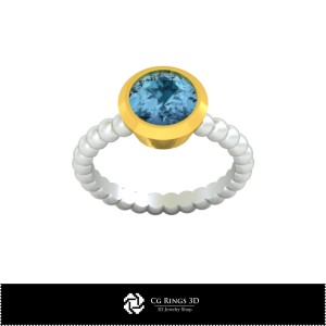 Bague sphérique 3D CAO pour la maison, Joaillerie 3D CAO, Bagues 3D CAO, Bagues en diamant 3D 2