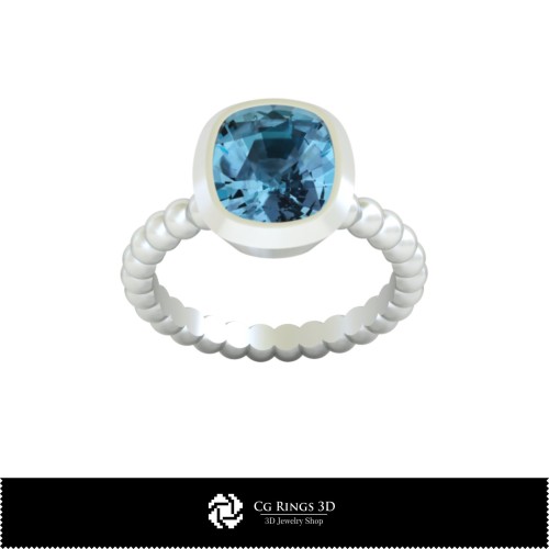3D CAD 球形戒指 家居、珠宝 3D CAD、戒指 3D CAD、钻石戒指 3D
