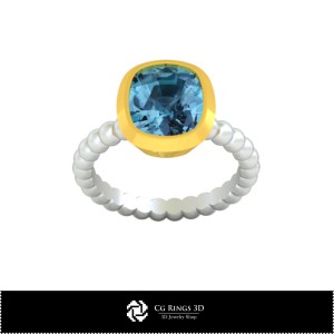 3D CAD Ball Ring Home, Jewelry 3D CAD, Rings 3D CAD , Diamond Rings 3D 2