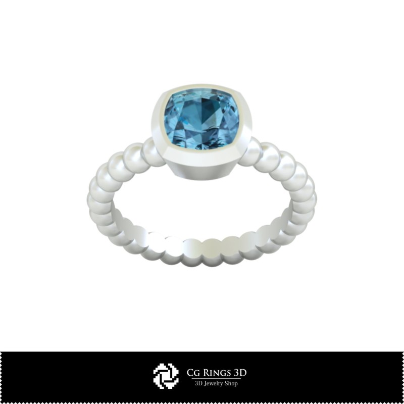 3D-CAD-Kugelring Zuhause, Schmuck 3D-CAD, Ringe 3D-CAD, Diamantringe 3D