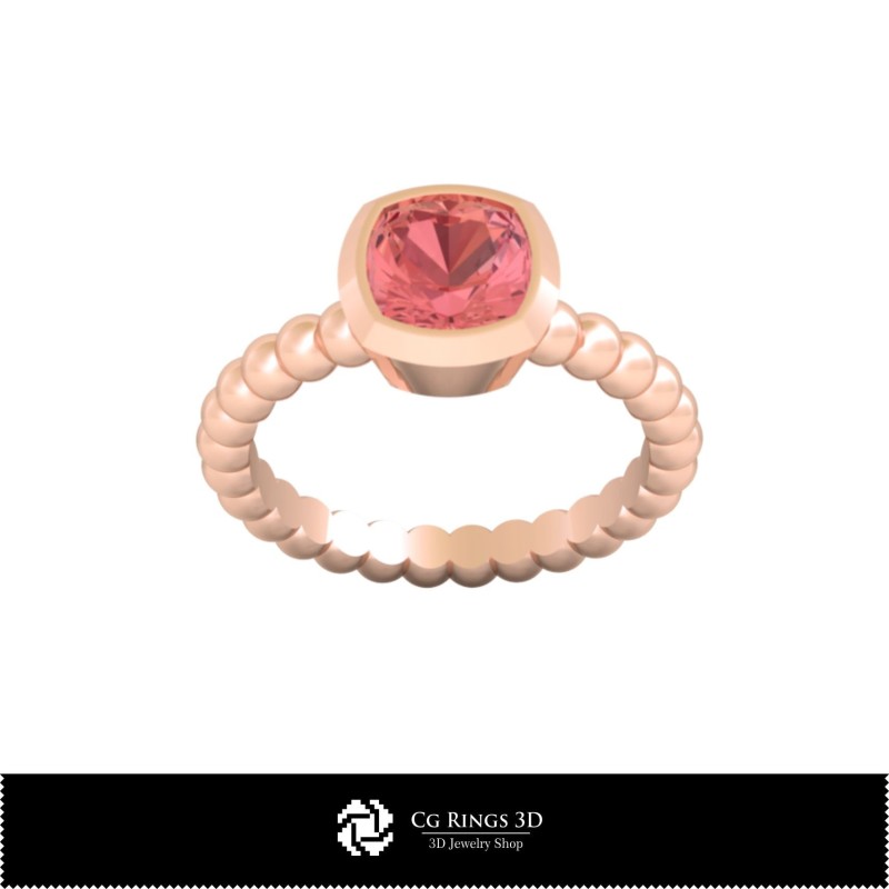 Anillo esférico 3D CAD para el hogar, Joyería 3D CAD, Anillos 3D CAD, Anillos de diamantes 3D