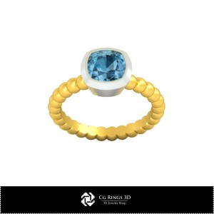 Bague sphérique 3D CAO pour la maison, Joaillerie 3D CAO, Bagues 3D CAO, Bagues en diamant 3D
