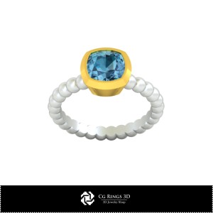 Anello a sfera 3D CAD per la casa, Gioielli 3D CAD, Anelli 3D CAD, Anelli con diamante 3D 2